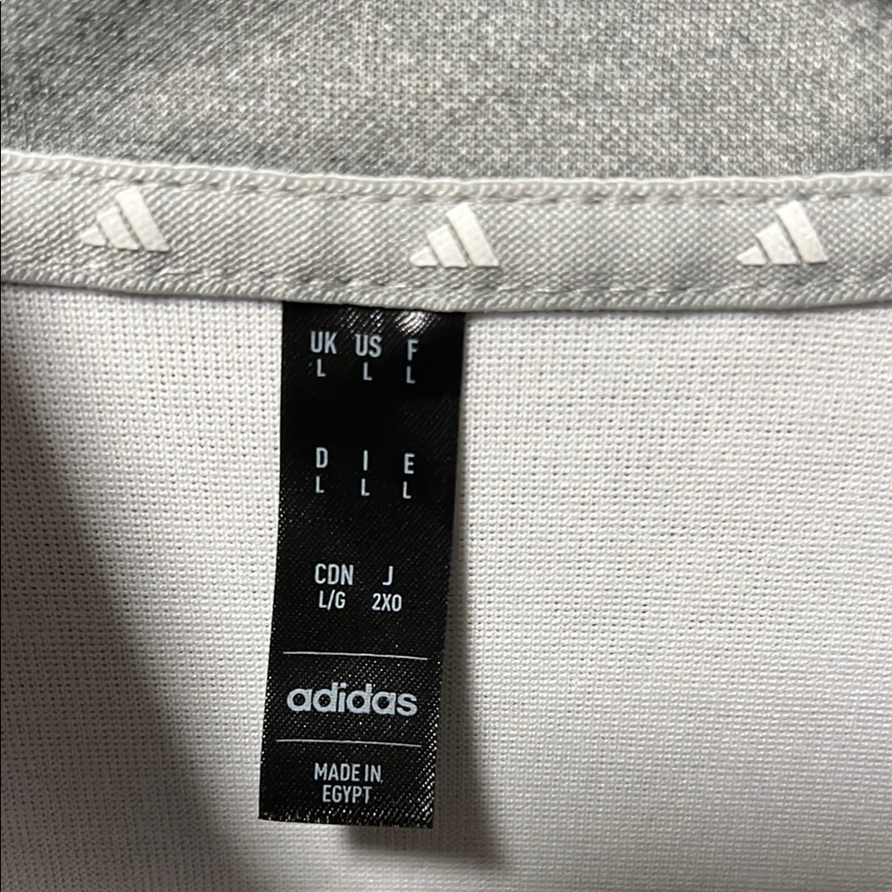 Brand New Adidas White Sportswear 1/4 Zip Up Pullover Sweats Long Sleeve Top! - Picture 3 of 11